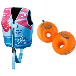 Beco Unisex Jugend Sealife Schwimmlernweste, pink, S & Flipper Swimsafe 1010 - Schwimmflügel für Babys ab 12 Monaten, sichere Schwimmhilfe mit unzerbrechlichem PE-Schaumkern zum Schwimmen Lernen