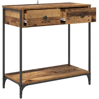 vidaXL Konsolentisch 75 x 34,5 x 75 cm Altholz
