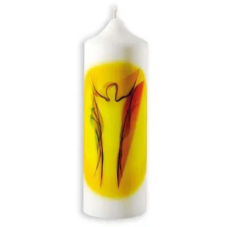 St. Benno Osterkerze Auferstehung 17 cm gelb