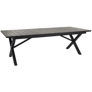 Brafab Hillmond Gartentisch 240-310 x 100 x 73 cm Schwarz