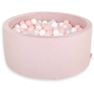 Minky Trockenpool H-40 cm mit 200 Bällen - schmutziges Rosa