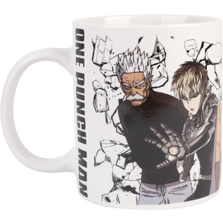Grupo Erik One Punch Man Heros Tasse - Teetasse Kaffeetasse - Kaffeebecher mit Fassungsvermögen von 350 ml Offizielle Lizenz One Punch Man Manga