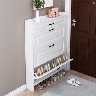 CLoxks Schuhe Schrank Möbel, Schuhkipper Schmal, Schuhkipper Weiss, Versteckter Schuhschrank, für Eingangsbereich, Schlafzimmer, Wohnzimmer, Wohnung
