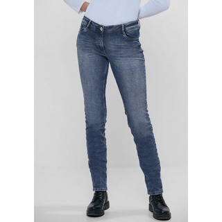 Cecil 5-Pocket-Jeans Scarlett mit Elasthan und toller Waschung blau