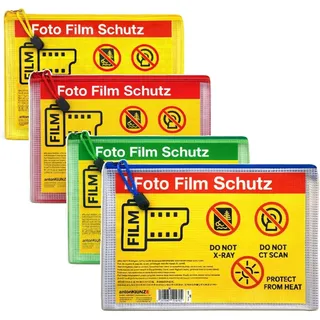 Filmquard Foto Film Schutz A5 bis zu 10 x 35 mm / 120 mm Filme 4er Set