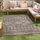 Outdoor Teppich 240x340 cm Innen Außenbereich Balkon-Teppich Küche Wohnzimmer-Teppiche Hochtief Ethno-Look in Braun