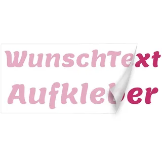 Wunschaufkleber mit Vorschau gestalten - Autoaufkleber nach Wunsch - Buchstaben Text ab 10cm (Länge: 100cm x dazugehöriger Höhe, 041 pink)