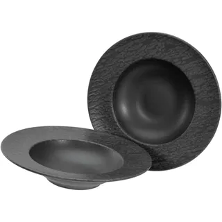 CreaTable Schiefer, Teller, Schwarz