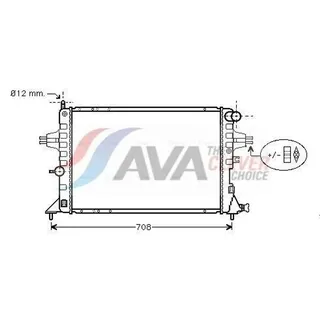 AVA COOLING SYSTEMS OLA2293 Kühler Wasserkühler Motorkühler für OPEL Astra G CC (T98) Zafira A (T98) Astra G Caravan (T98) ASTRA G Cabriolet (F67)