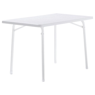 Gartentisch Weiß wetterfest Tischplatte aus mecalit®-PRO