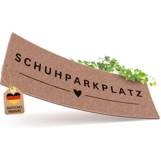 ElbFuchs Schuhparkplatz Fußmatte 75x30cm Beige I Waschbare & rutschfeste Indoor-Schuhmatte & Abtropfmatte I Ideal als Schuhunterlage & Schuhablage I Schmutzfangmatte für Flur & Eingang