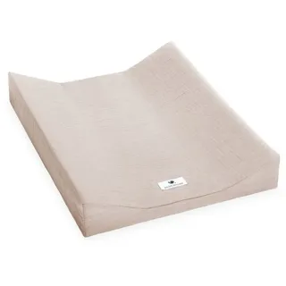 Julius Zöllner Wickelauflage sand Überzug 2-Keilmulde Musselin 50x65 (1-tlg), Bezug für Auflage Unterlage Baby Wickelauflage bunt
