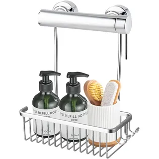 Duschablage zum Hängen, Duschregal zum Hängen, Duschablage Ohne Bohren, Dusche hHalterung, für Glasduschtüren, Rostfreier Duschkorb ohne Bohren,für Badezimmer Aufhängen