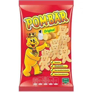 Pombär Original - Knabber Snack Teddies - Chips Knabbergebäck - 75 Gramm