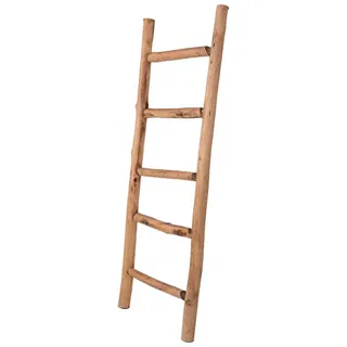 UNUS HOME Regalleiter Deko-Holzleiter (120cm, old look), Dekoleiter, Gartendeko, Pflanzenhalter, Handtuchleiter, Holzleiter braun 120cm