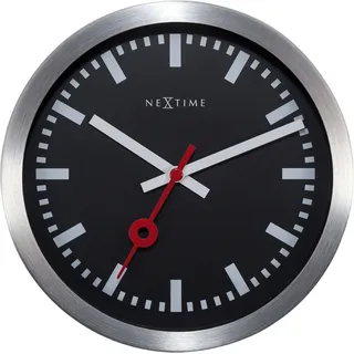 Nextime Bahnhofsuhr 19 cm 3998STZW schwarz