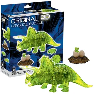 BePuzzled, Triceratops with Baby Deluxe Original 3D Crystal Puzzle,  (US IMPORT)