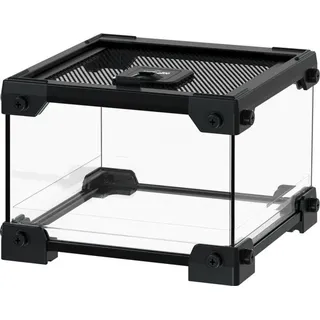 Repti-Zoo Terrarium aus Glas mit Netz NAK01B 20x20x15cm Repti-Zoo - Schwarz