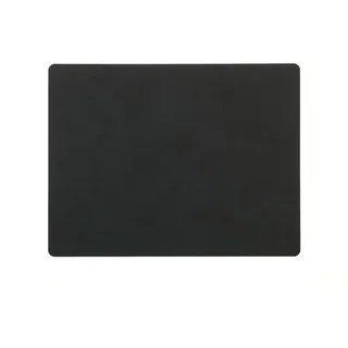 LINDDNA Tischset Nupo L Square Leder Schwarz (Large)