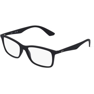 Ray-Ban RX7047 Unisex-Brille inkl. Gläser Vollrand Eckig Kunststoff-Gestell 56mm/17mm/145mm, schwarz