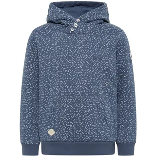Ragwear Mädchen Hoodie DORKA – Veganes Sweatshirt mit Kapuze & Knöpfen – Weicher Baumwollmix Pullover mit Kängurutasche – Bequemer Kinder Kapuzenpullover 128–152 - 128