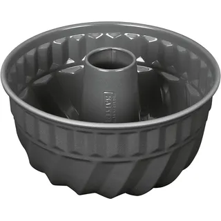 Kaiser Gugelhupfform Bundform 22cm La Forme Plus antihaft schnittfest hoher Rand, Backform, Grau