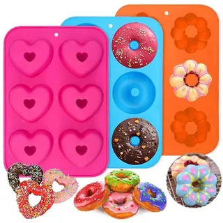 luxuskollektion Silikon Donutformen 3er Set