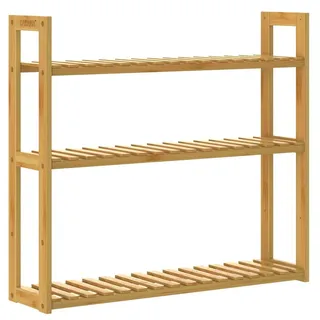 CASARIA Wandregal Holz 3 Ablagen 30kg Bad Bambus