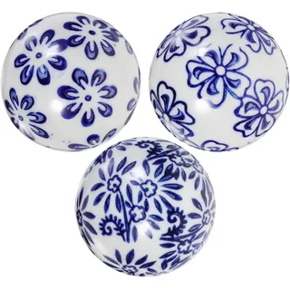 BESPORTBLE 3st Dekokugel Aus Keramik Schwimmender Pool Delfter Blau Blaue Porzellankugeln Amphore Garten Aquarium Blickkugel Aus Keramik Glaskugeln Dekorative Kugeln ?e Wandbehang Terrarium