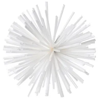 BURI Christbaumschmuck Weihnachtsbaumdeko Stern Anhänger Baumschmuck Christbaumkugeln ø 8cm weiß