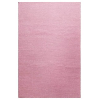 Teppich Nizza, Green Looop, rechteckig, Höhe: 5 mm, Baumwollteppich, einfarbig, pflegeleicht, Wohn-Schlafzimmer, 2x2,9 m rosa
