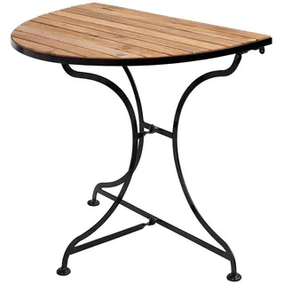 Butlers Wandtisch, Schwarz, Metall, Holz, 85x75x54 cm, Balkonmöbel, Balkontische