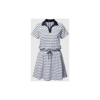 Minikleid mit Streifenmuster, Weiss, XL