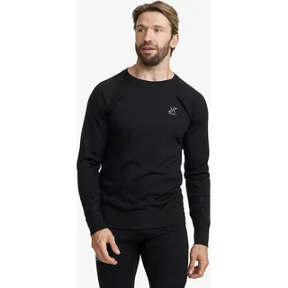Route Merino Light Base Layer Top Herren Black, Größe:M - Herren > Funktionsunterwäsche - Schwarz
