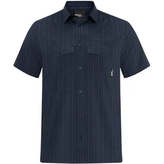 Jack Wolfskin Thompson Shirt MEN, night blue checks,