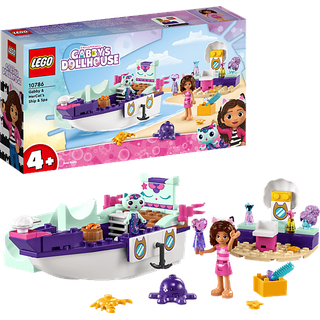 LEGO Gabby's Dollhouse 10786 Meerkätzchens Schiff und Spa Bausatz, Mehrfarbig