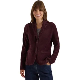 Cecil Damen 2118129 Jerseycord Blazer in Unifarbe (1er Pack) - S
