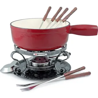 Swissmar Fonduegarnituren, Fondue Set, rot,