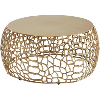 Wohnling Couchtisch WL6.696 Metall gold 66 x 30 x 66 cm