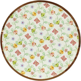 THUN Ostern 2023 Tischdeko aus Akazienholz verziert mit ikonischen Schmetterlingen, Linie Ostern fabelhaft, Ø 40 cm