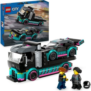 LEGO® Konstruktionsspielsteine Autotransporter mit Rennwagen (60406), LEGO City, (328 St), Made in Europe bunt