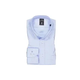 van Laack Herren Hemd blau, blau, NOS