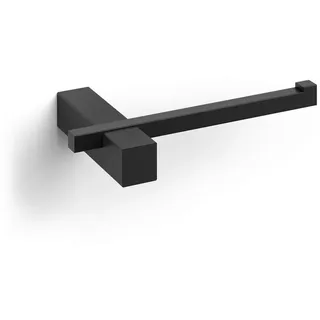 Zack Toilettenpapierhalter Carvo, Schwarz, Metall, 16.5x2.6x10 cm, Badezimmer, WC Ausstattung, Toilettenpapierhalter