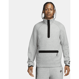 Nike Sportswear Tech Fleece Herren-Sweatshirt mit Halbreißverschluss - Grau, S