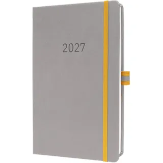 Sigel Wochenkalender Linescape 2027 hellgrau/gelb
