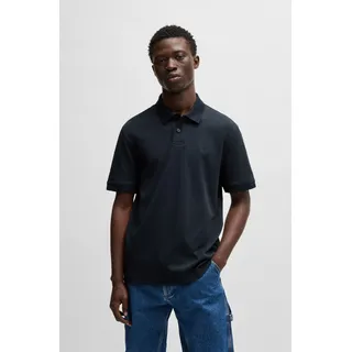 Boss Pe Interlock Kurzarm-poloshirt Dark Blue S