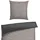 Renforcé silber/schwarz 155 x 220 cm + 80 x 80 cm