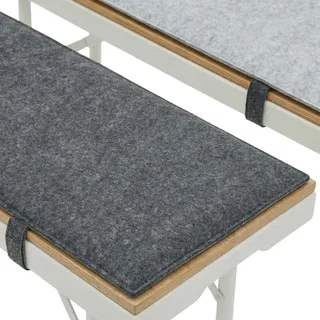 Dune Design Bierbankauflage 220 x 25 x 1 cm Filz 2 St.