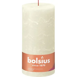 Bolsius Rustik Stumpenkerze 20 x 10 cm weiche perle