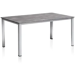 Kettler Cubic HPL Gartentisch, ausziehbar, Größe wählbar Silber / Anthrazit, Maße Tischplatte:140 x 70 cm